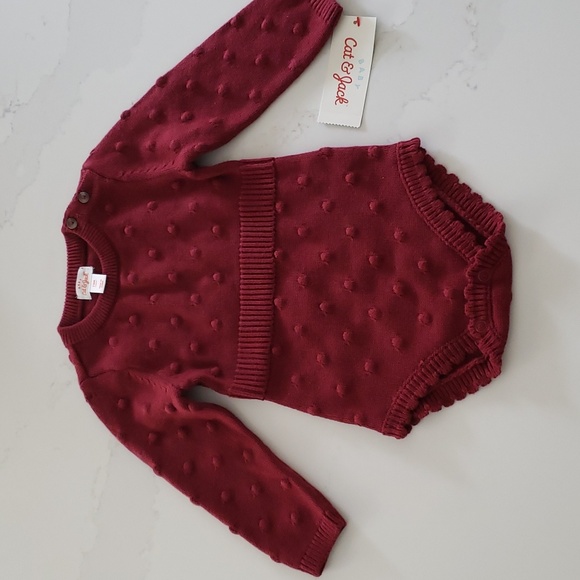 Cat & Jack 12 Month Girls Sweater Set - Picture 4 of 4